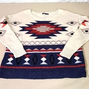 Aztec Design American Eagle Sweater Size Small